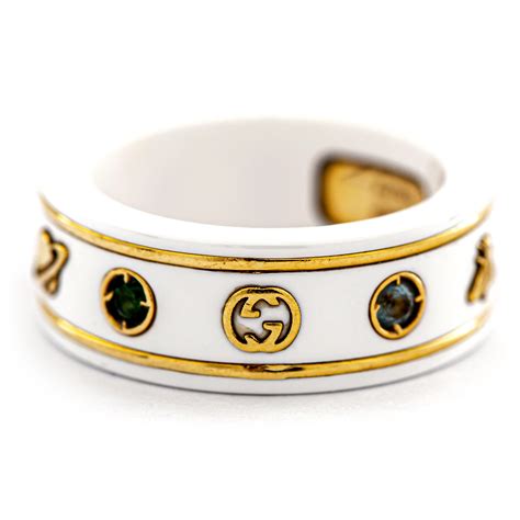 gucci gemstone ring|gucci icon ring 18k.